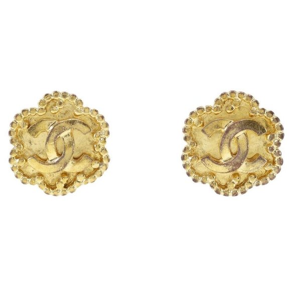 CHANEL Earring vintage Plated Gold 17.4g Women